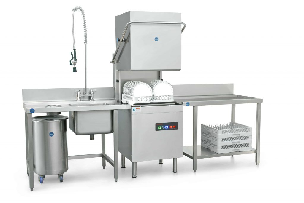 ماشین ظرفشویی هودتایپ (Hood-Type/Pass-Through Dishwashers)
